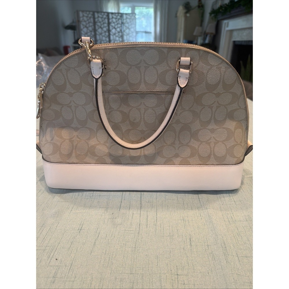 Coach Sierra Satchel in Signature Canvas with leather trim - Picture 5 of 7